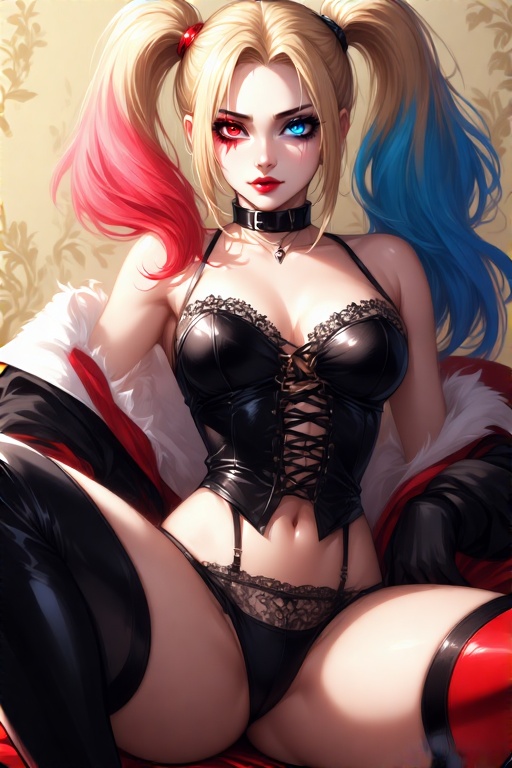 Harley-Quinn-in-black-Gothic-u-7