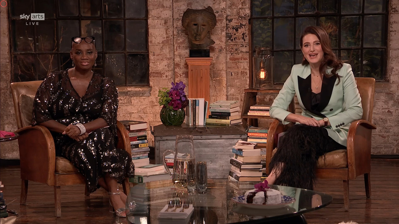 11.22 - 17.00.00 - Sky Arts Book Club Live. Andi Oliver and Elizabeth....ts_snapshot_00.06.07.603