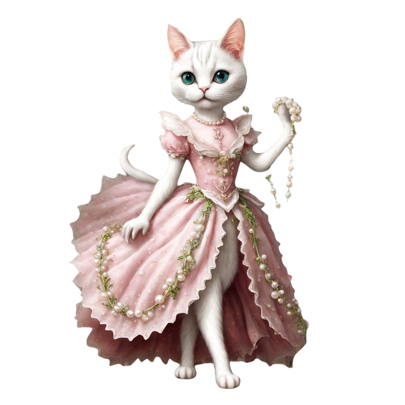 white-cat-elf-standing-left-and-right-lily-of-valley-in-a-rose-pretty-dress-with-pearls-225071151(3)
