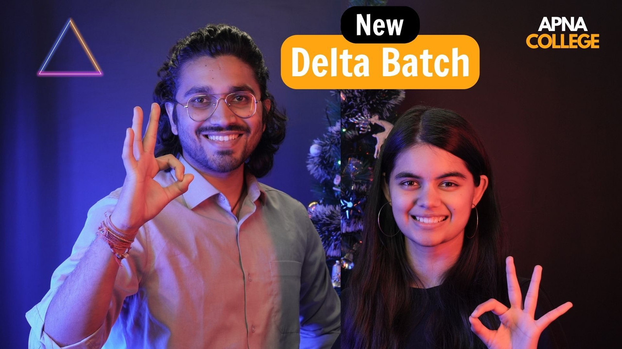 Apna College - Delta Batch - Full Stack Web Development Course