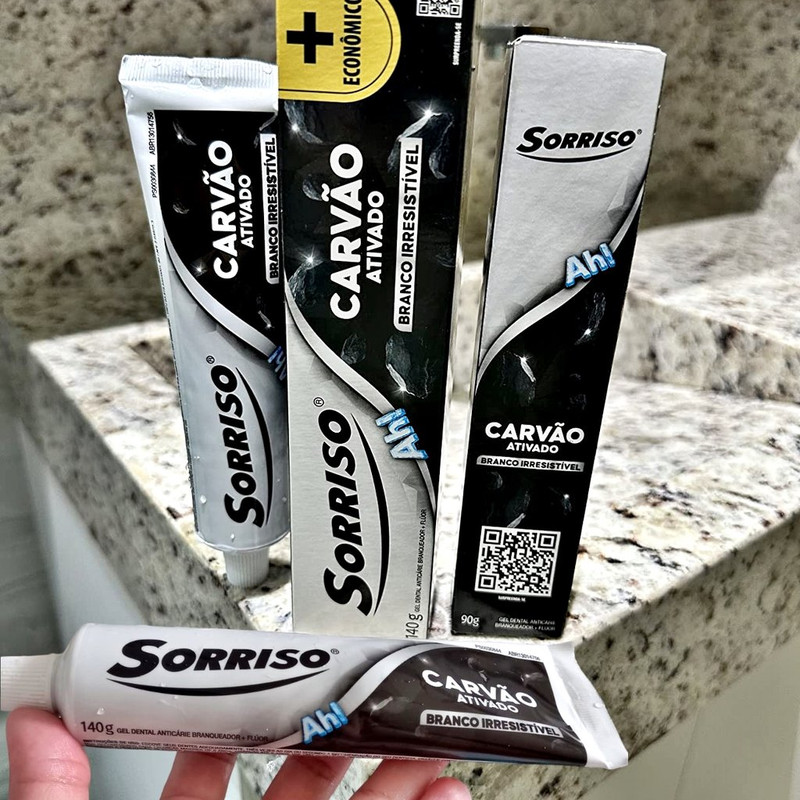 SORRISO, Gel Dental Carvão Ativado 140g