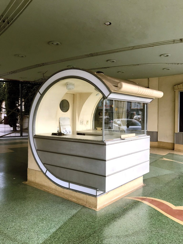 Retro ticket booth