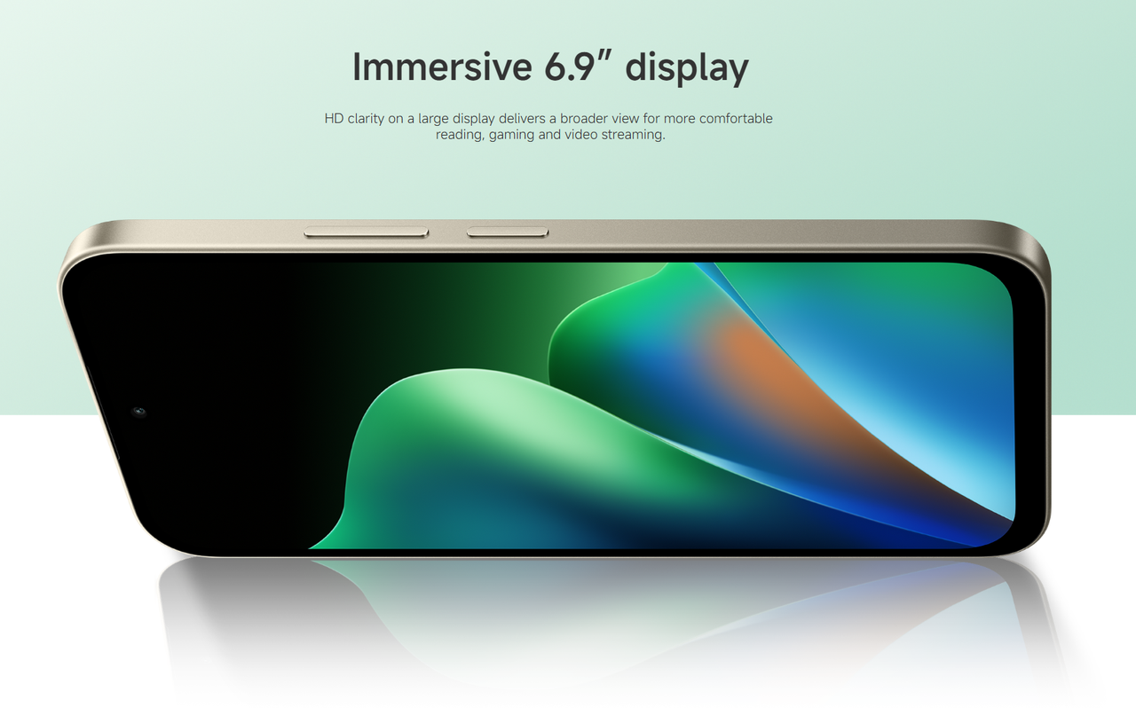 Immersive 6.9-inch Display