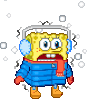 spongebob in ohio during the season of winter (cold as hell)