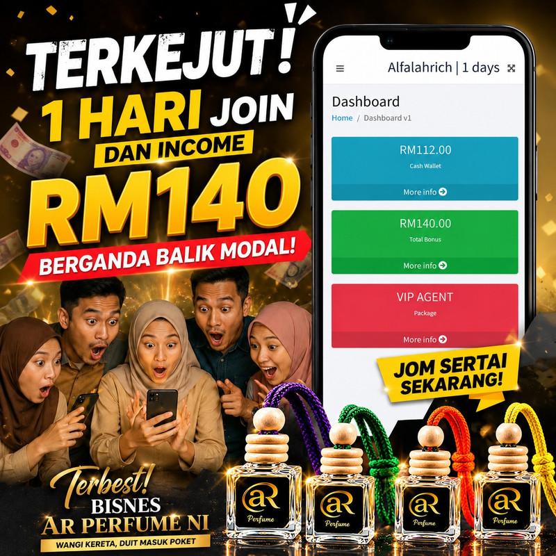 Testimoni bonus agen ARPerfume pertama