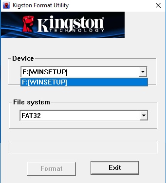 Kingston Format Utility