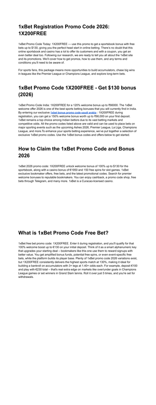 1x Bet Malaysia Promo Code 1X200FREE Bonus 130