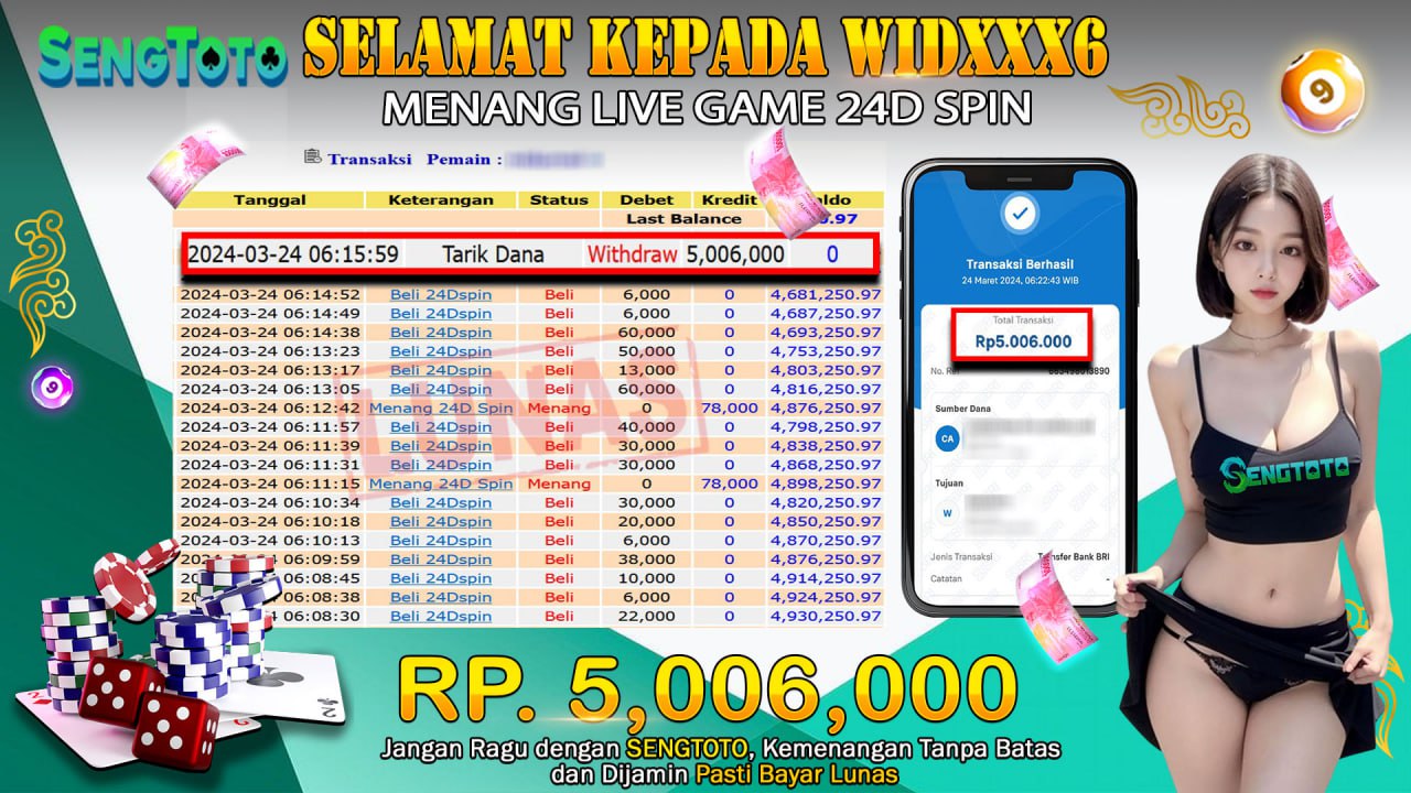 BUKTI PEMBAYARAN LIVE GAME 24D SPIN