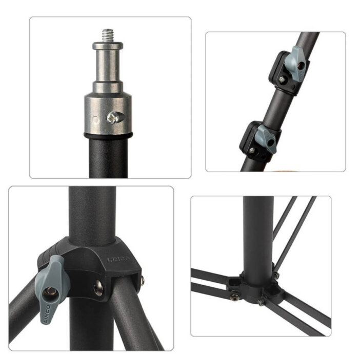 Trípode profesional de 6 pies (1.8 metros) con cabezal de 3 vías.