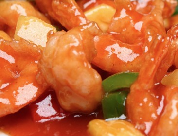 216 Gamberi in salsa agrodolce