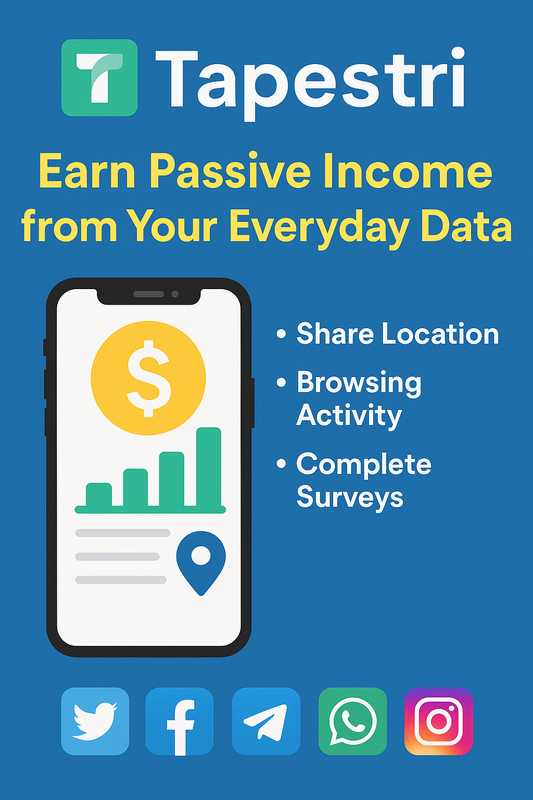 Tapestri App Review: Earn Passive Income from Your Data Tapestri App - Earn Passive Income by Sharing Your Data
