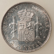 2 pesetas 1905. Alfonso XIII PAS5560b