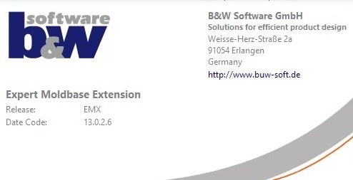 BUW EMX (Expert Moldbase Extentions) 14.0.1.5 for Creo 8.0 Multilingual