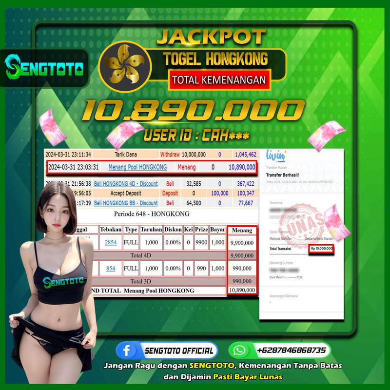 BUKTI PEMBAYARAN TOGEL HONGKONG
