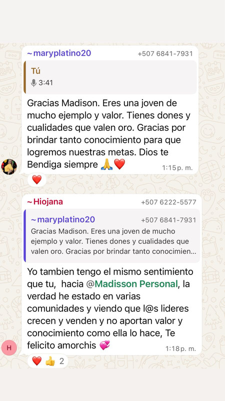 Testimonio de estudiante
