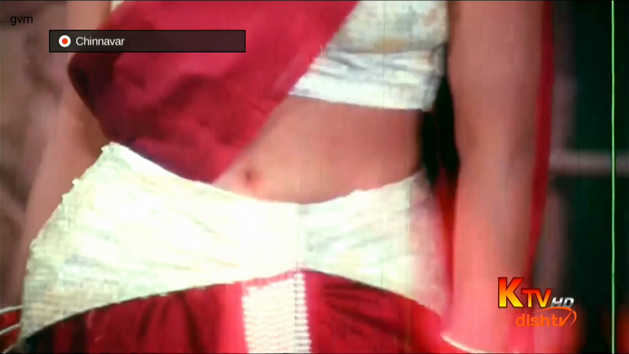 Sanghavi hot Saree navel song - Chinnavar HDTV_30