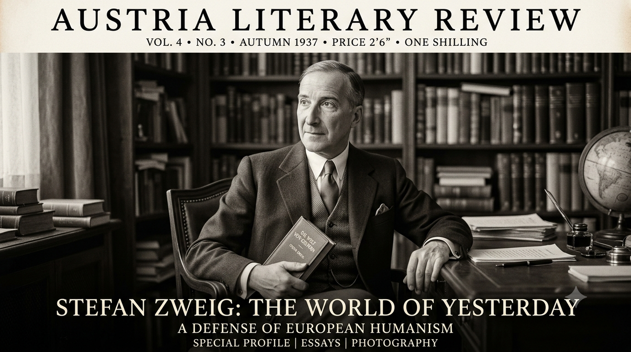 Editorial portrait of Stefan Zweig