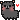 Pixel art of a black Alpaca