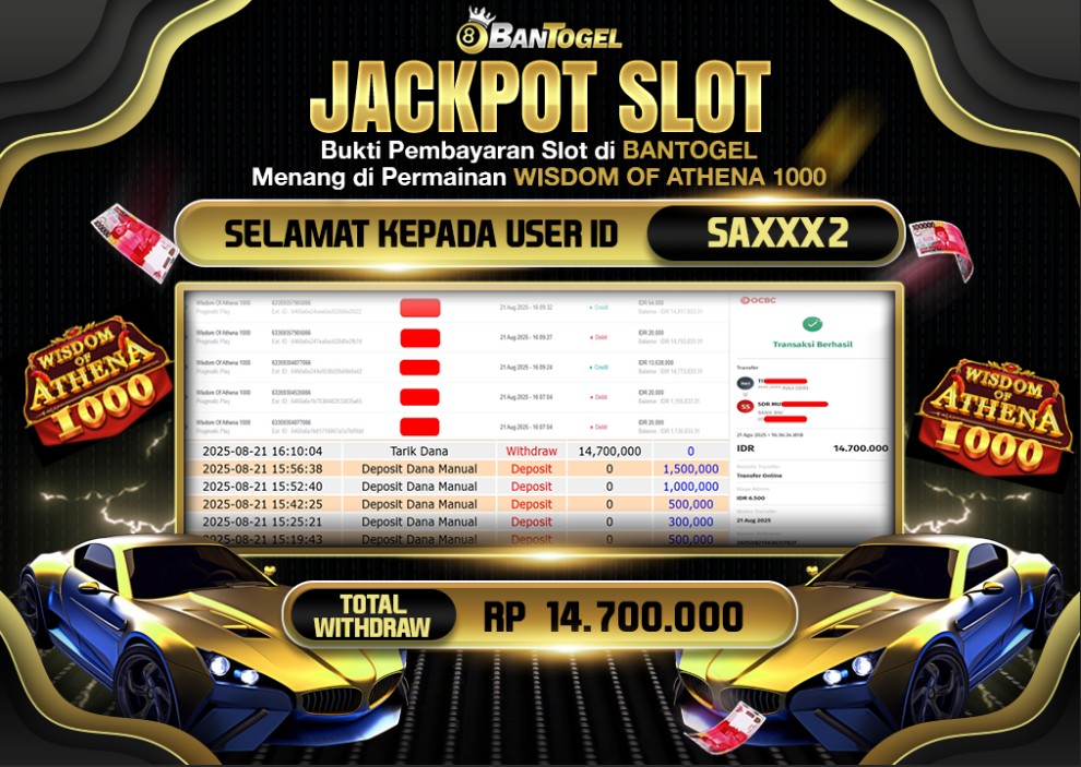 BUKTI JACKPOT LUNAS BANTOGEL