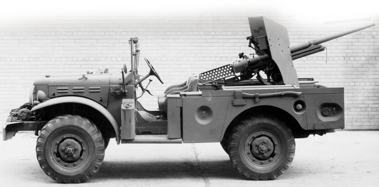 Dodge WC55 (Fargo M6) 37mm ATgun carriage - factory pic