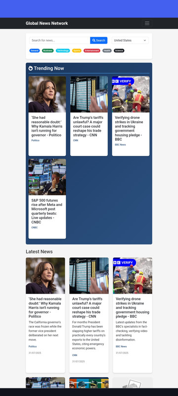 Global News Network Screenshot