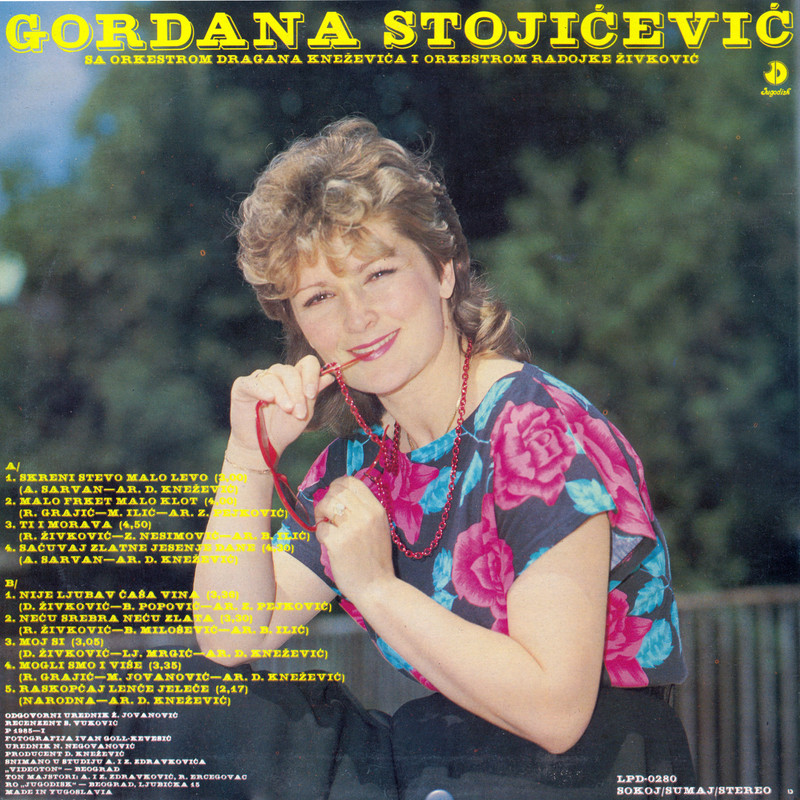 Gordana Stojiceviv 1985. LP Zadnja