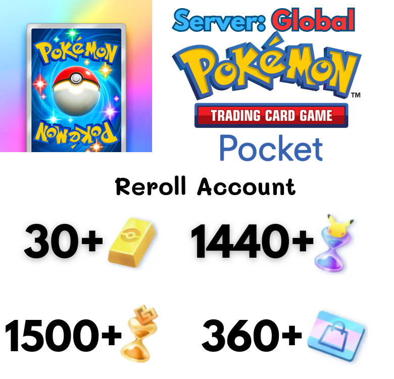 [Global] Pokémon Trading Card Game Pocket Reroll account 