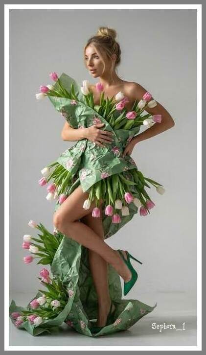 femmedebourtulipesblanchesetroses-Sephora-1