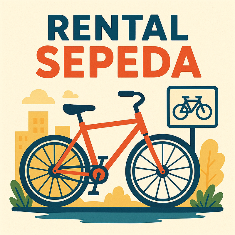 Layanan rental sepeda praktis dan terpercaya hadir untuk memberikan kenyamanan dalam setiap perjalanan, baik untuk olahraga, rekreasi, maupun kebutuhan transportasi harian Anda.