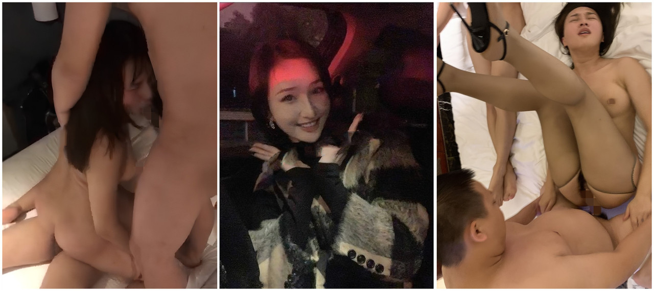Big leak leaks out of Changsha dance teacher [Song Sijia] 3P group P lewd sex party indecent video