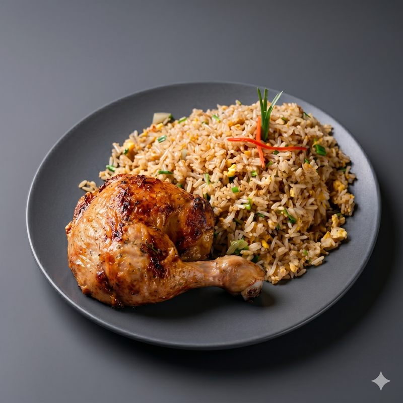 Pollo A La Brasa Con Chaufa (Entero)