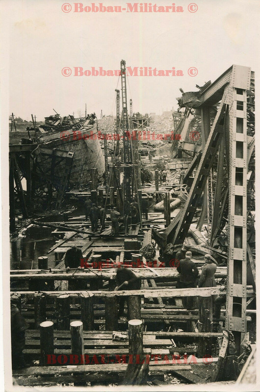 Ukraine Wassilkowka Woltschja Samara Bau der Eisenbahn Brücke Eis.Pio.Regt.1s