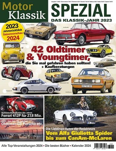 Cover: Auto Motor Sport Motor Klassik Magazin Das Klassik Jahr Nr 01 2023