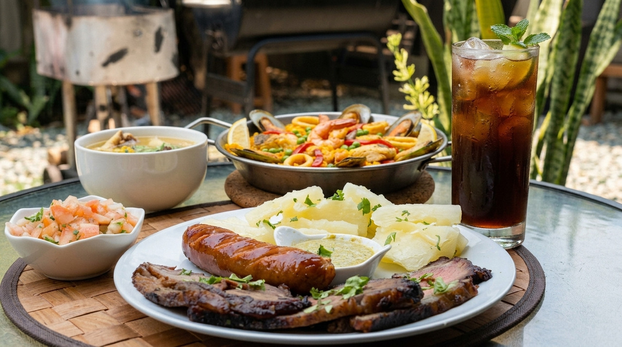 Parrilla al fuego