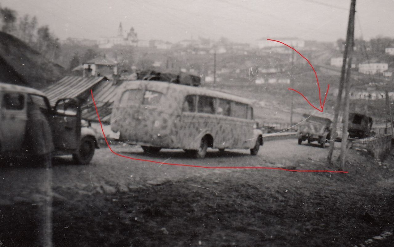 Foto Soldat VW Kübel PKW LKW in Camo Tarn Busowa