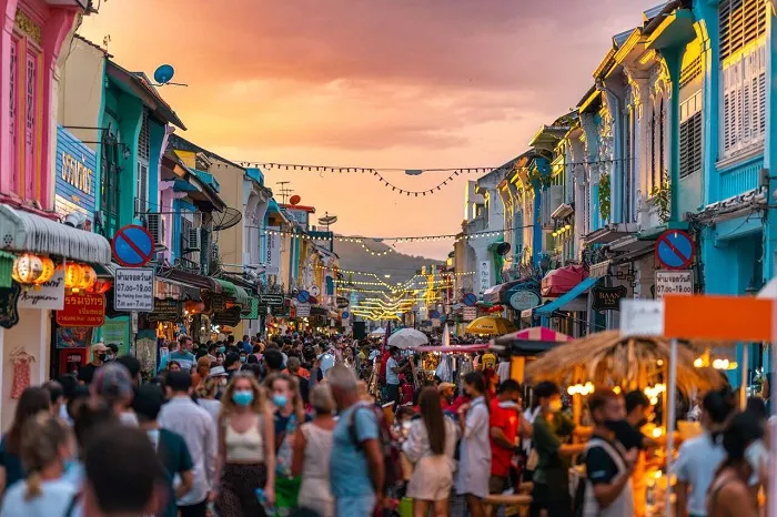 Sunday Walking Street Market on Thalang Road, Phuket Town