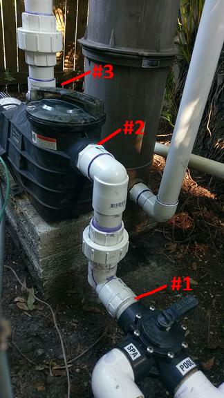 Pump outlet connection persistent leaking very slowly - Swimming Pool Help