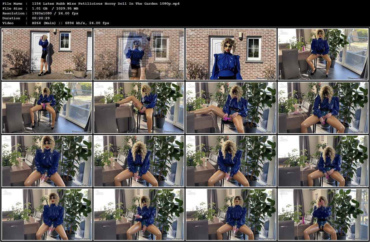 1156 Latex Rubb Miss Fetilicious Horny Doll In The Garden 1080p mp4