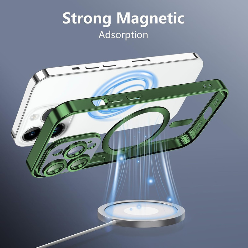 Custodia Magnetica Per IPhone 11 Pro Max Con Design Metallizzato Opaco - Compatibile Magsafe - Protezione Fotocamera - 2