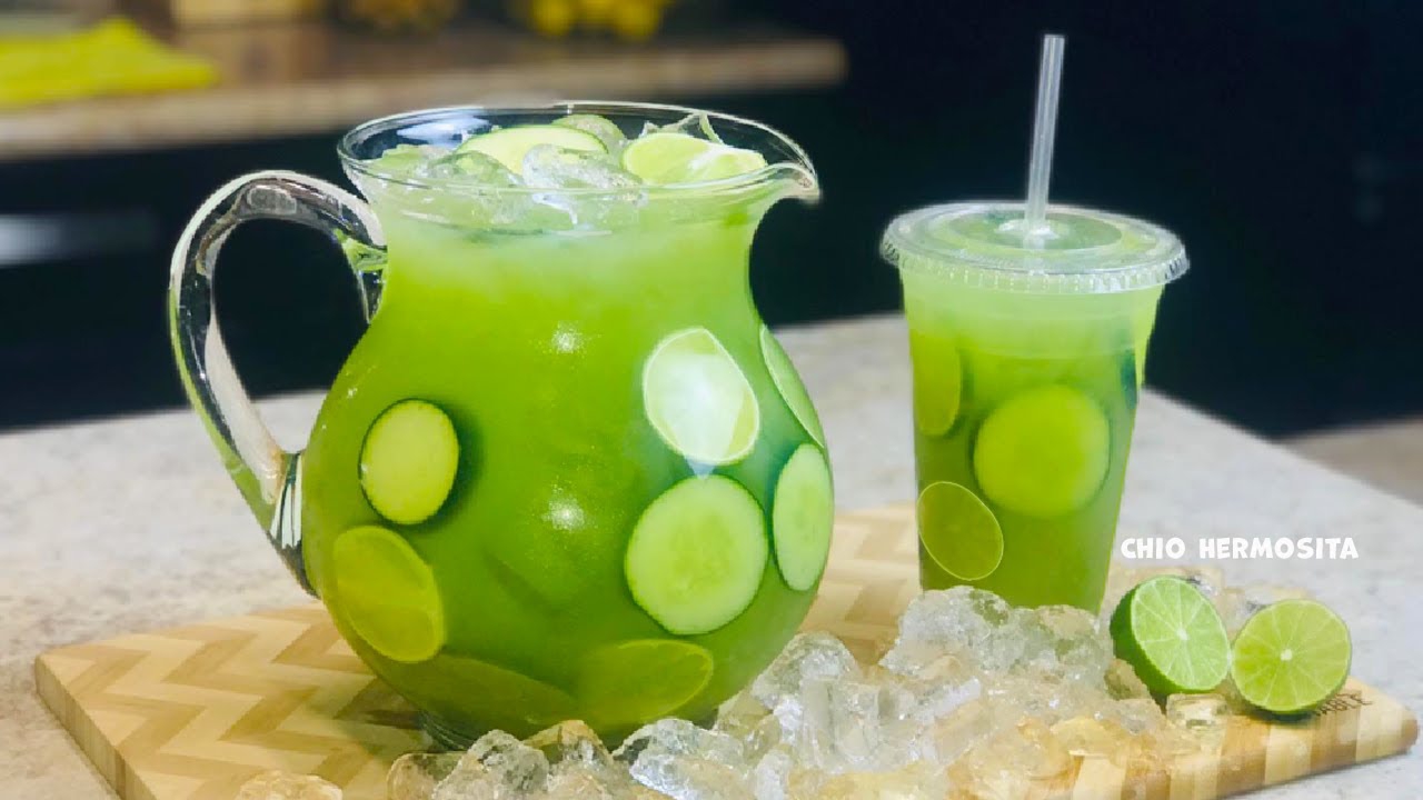 Baja de peso con esta agua de pepino con limón