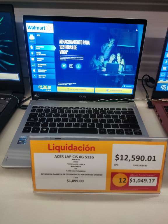 Walmart: Laptop Acer CI5 8GB 512gb SSD/ LG XBOOM PL 7/ SONY XB23 
