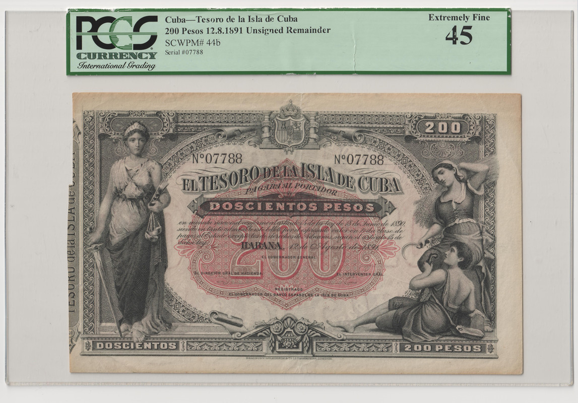 200 pesos 1891 El Tesoro de la Isla de Cuba Escaneo-9-11