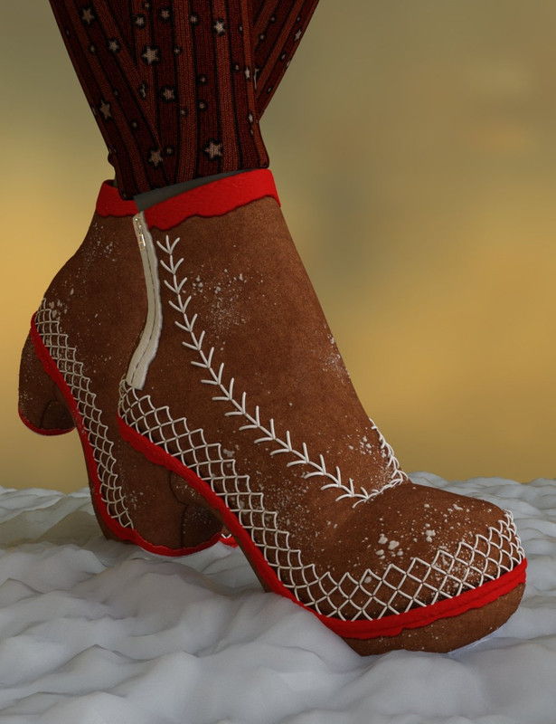 Gingerbread Booties for Genesis 9