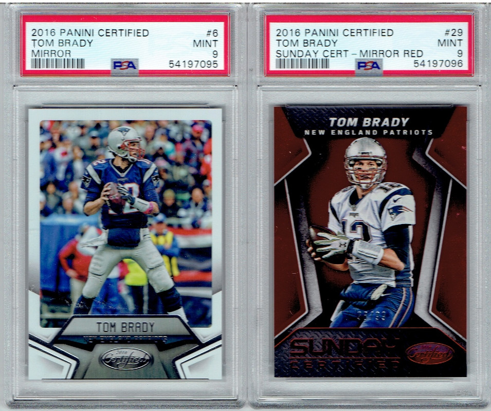 2016 Tom Bradys PSA 9