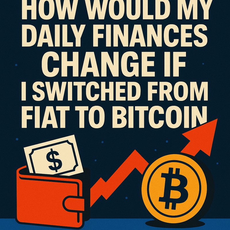 How would my daily finances change if I switched from fiat to Bitcoin
