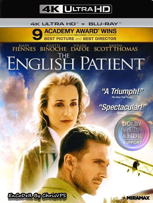 Angielski pacjent / The English Patient (1996) MULTi.HDR+.DoVi.2160p.AI.60Fps.BluRay.DTS.HD.MA.AC3-ChrisVPS / LEKTOR i NAPISY