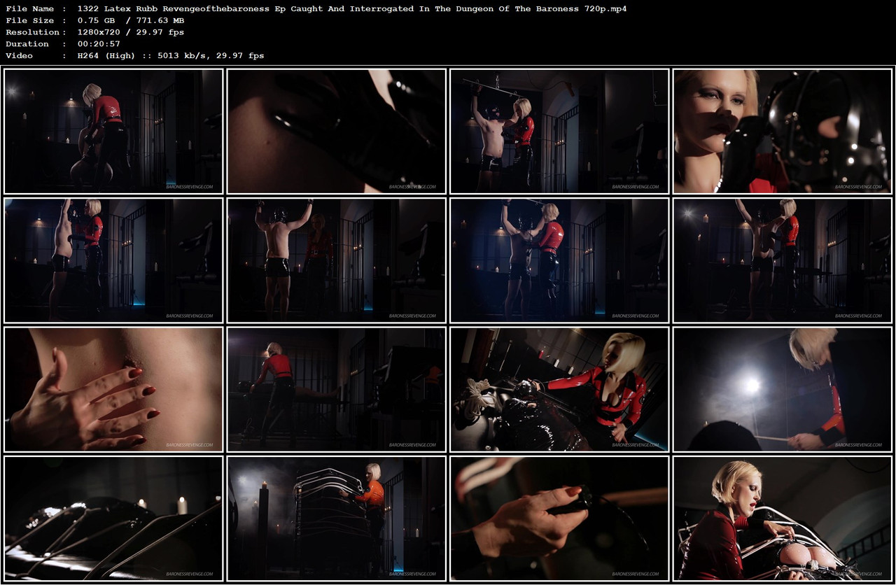 1322 Latex Rubb Revengeofthebaroness Ep Caught And Interrogated In The Dungeon Of The Baroness 720p