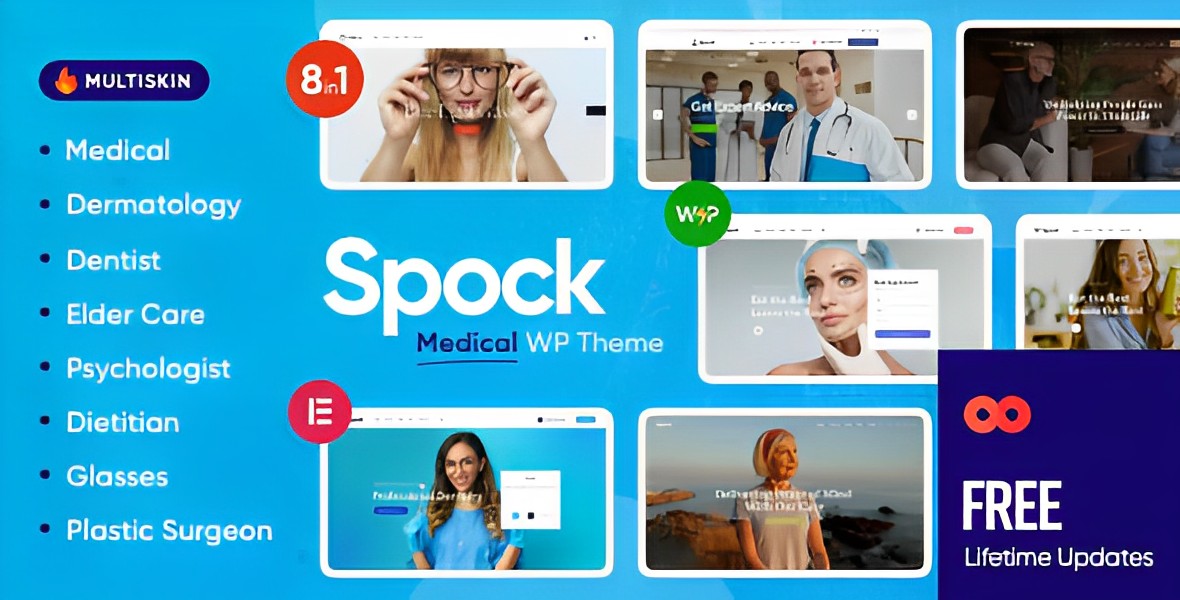 Spock – Medical Elementor Multi-skin WordPress Theme