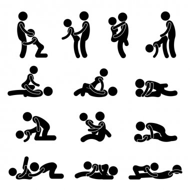 Illustration of loving couple