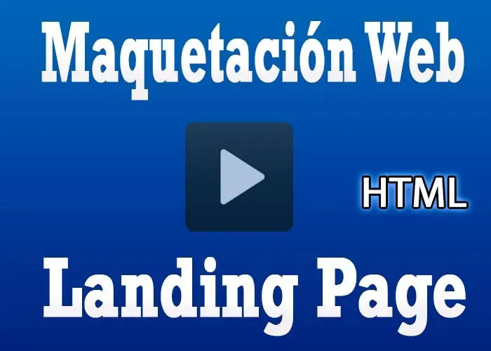 Maquetación web Landing page haz tu sitio web con HTML5 Y CSS3